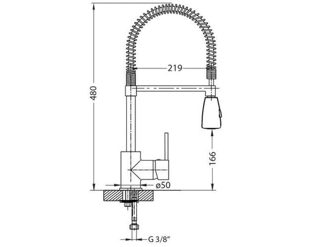 Смеситель для мойки ALVEUS BILLY-S CHR VA,