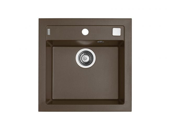 Мойка ALVEUS FORMIC 20 GRANITAL+ CHOCOLATE-G03M 520x510x200;1x с сифоном 1127749,
