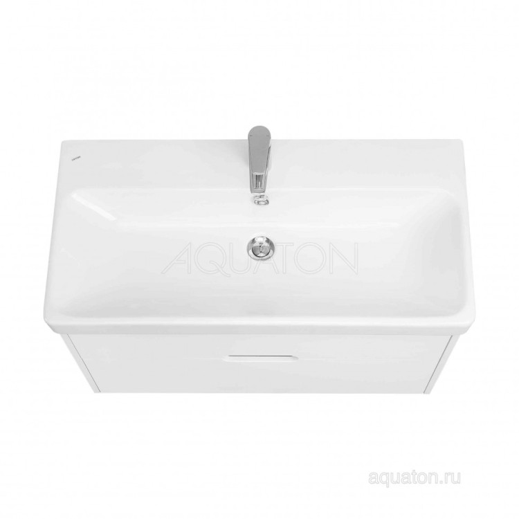 Тумба под раковину AQUATON Оливия 90 белый матовый 1A254401OL010