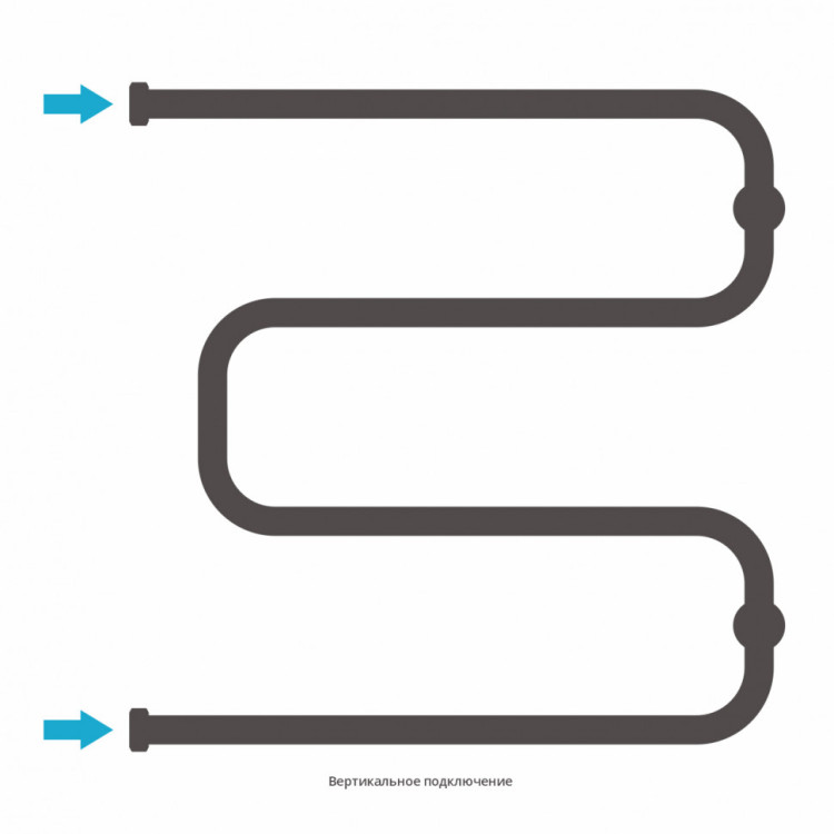 Полотенцесушитель водяной Сунержа Ш-образный 600х600 Матовое золото