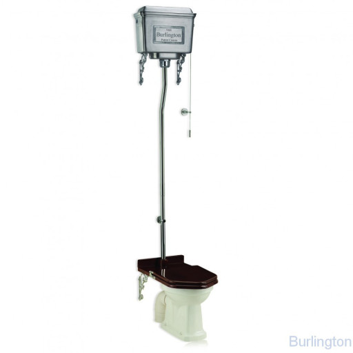 Унитаз с бачком из полированного алюминия