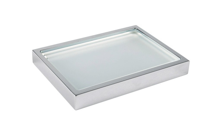 Мыльница настольная, стекло матовое Cezares PRIZMA-SODP-BIO