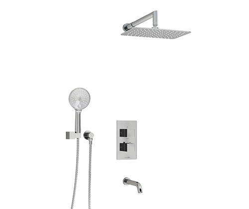 WasserKRAFT A171519 Thermo Встраиваемый комплект для ванны с верхней душевой насадкой, лейкой и изливом