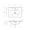 База под раковину подвесная с двумя выкатными ящиками BelBagno KRAFT 39-500/390-2C-SO-PP