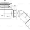 Сниженный сифон для душевого поддона, хром Alcadrain A471CR-60