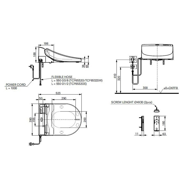 Сиденье для унитаза Toto MH series TCF6532G#NW1