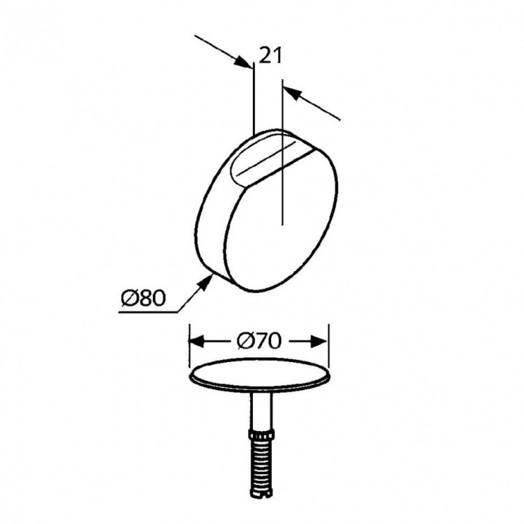 Слив-перелив Kludi Rotexa 7106605-00