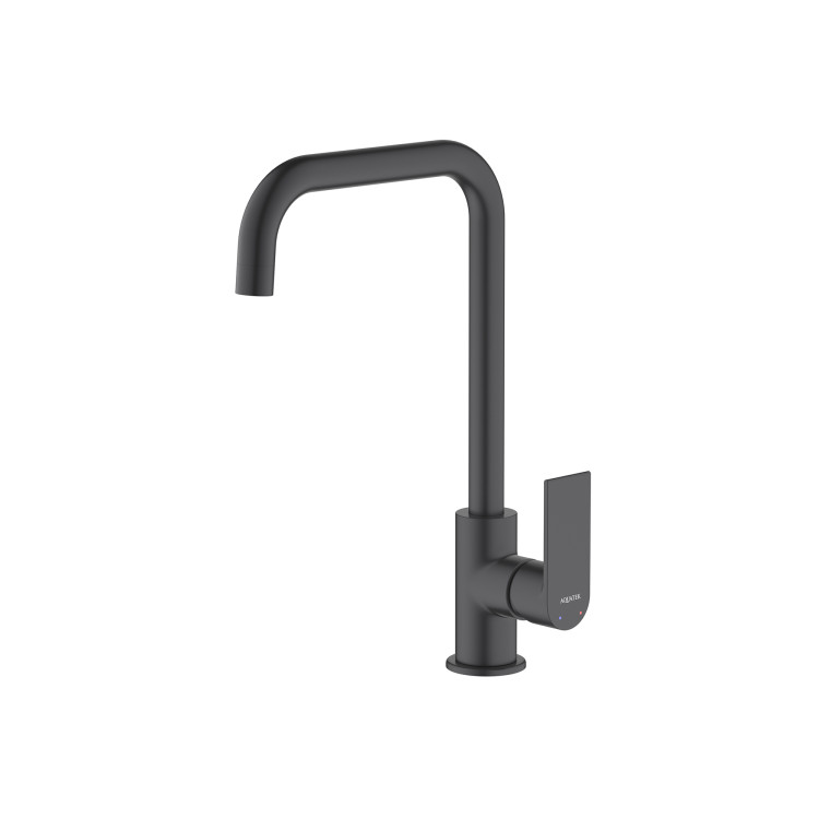 Смеситель для кухни Aquatek, матовый черный AQ1480MB ЛИРА