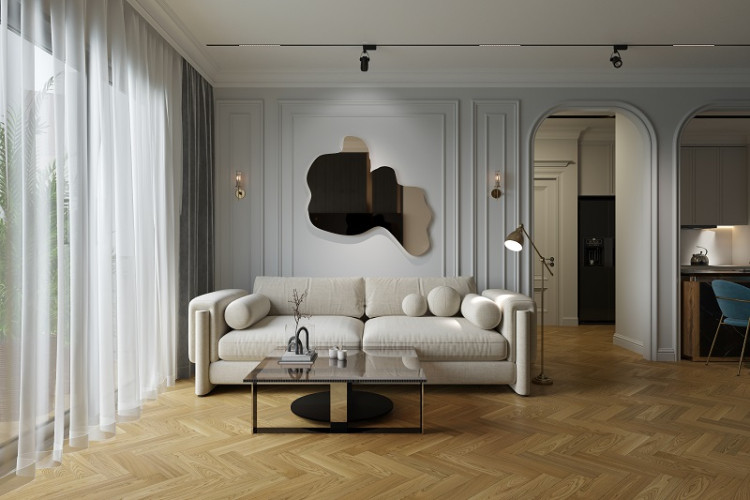 Кварцевый паркет Quartz Parquet Штучный паркет Вяз Кенигсберг 44-550-62 5/0,6 мм