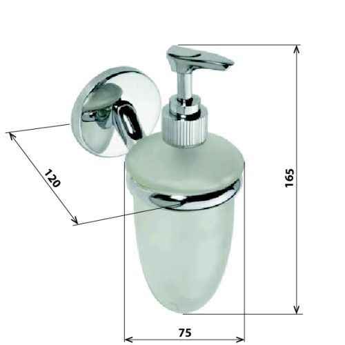 Дозатор для жидкого мыла Bemeta Alfa 102408022