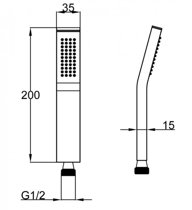 Ручной душ BelBagno ARL-D1C-CRM