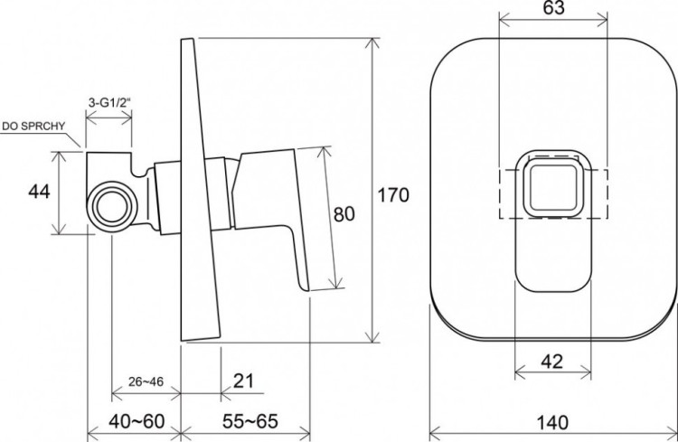 Смеситель Ravak 10° TD 062.00