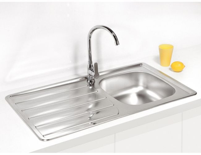 Мойка ZOOM 30 NAT-90 860X500 в комплекте с сифоном 1130550,