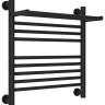 Полотенцесушитель водяной Сунержа Богема с полкой+ 500х500 Матовый чёрный