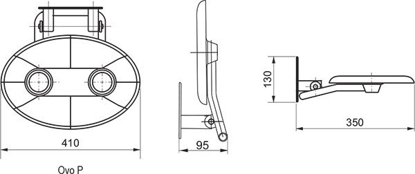 Сиденье для душа Ravak Ovo P B8F00000