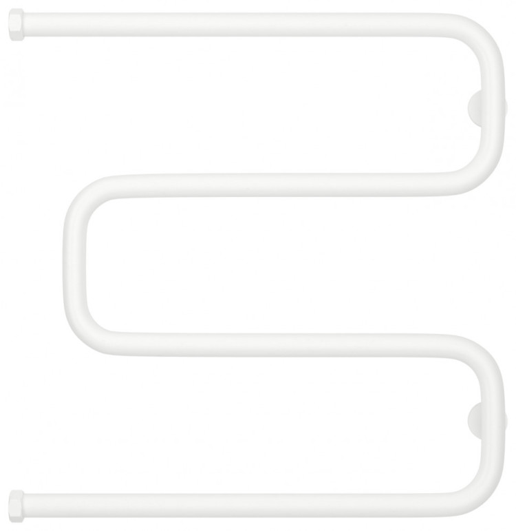 Полотенцесушитель водяной Сунержа Ш-образный 600х600 Матовый белый