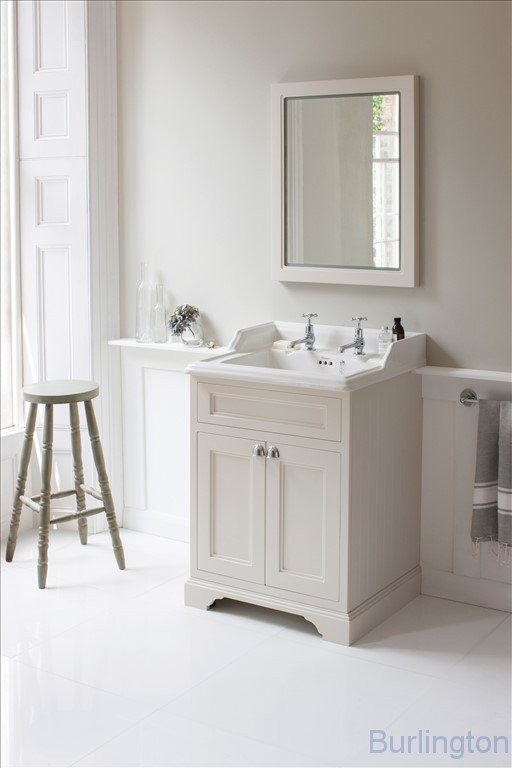 Тумба с раковиной, с двумя дверцами, цвет песочный [FF8S + B15 1TH]