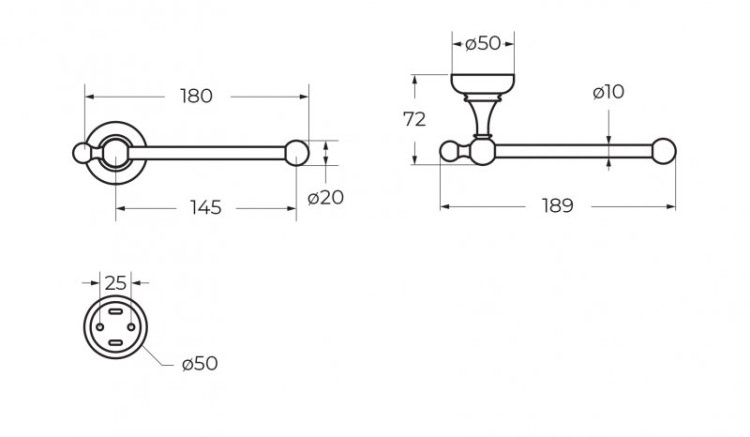 Держатель для туалетной бумаги Cezares APHRODITE-TH04-03/24-Sw