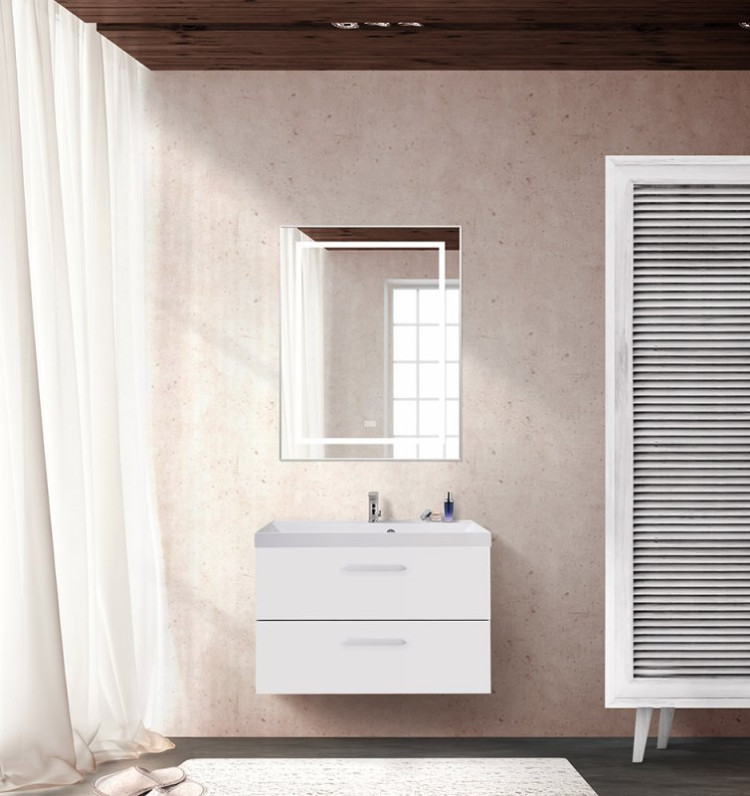 База под раковину подвесная с двумя выкатными ящиками BelBagno AURORA-800-2C-SO-RNN