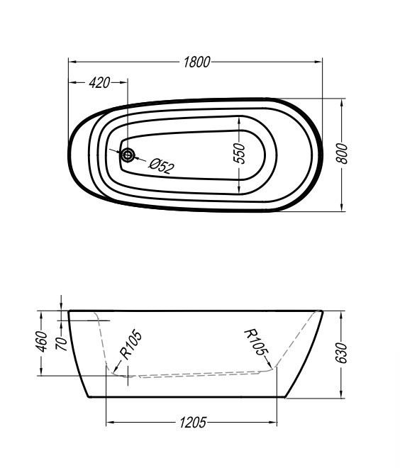 Акриловая ванна Kolpa San Adonis FS 180x80