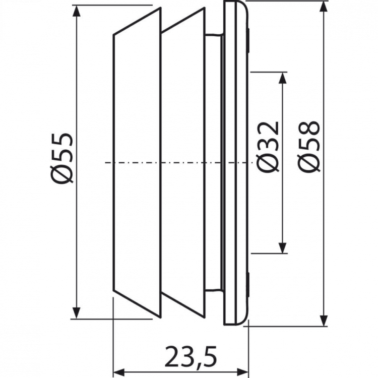 Гофрированная прокладка 60/32 Alcadrain Z0026-ND