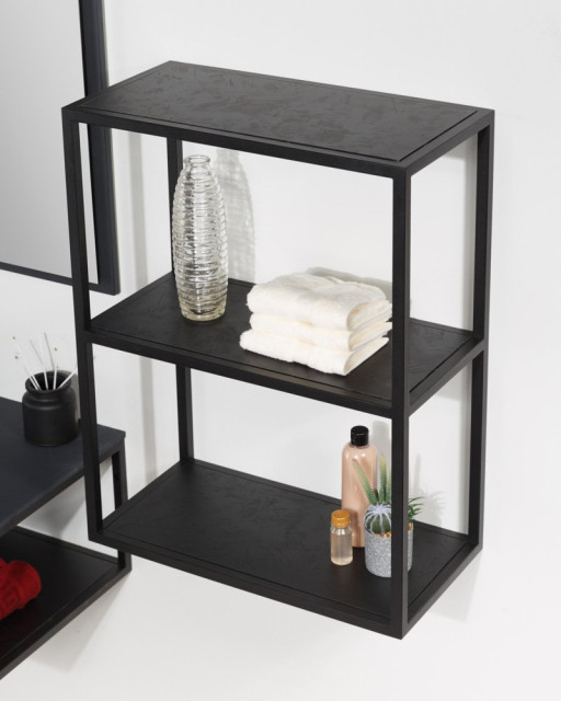 Вставка для подвесной металлической полки,56x26x1,6 Cezares CADRO-60/30-MENS-NERO