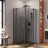 Душевой уголок SLIDER AH-2 Cezares SLIDER-AH-2-90/100-100/110-GRIGIO-GM