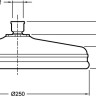 Круглый верхний душ, диаметр 250 мм, классический дизайн Jacob Delafon KATALYST E13693-CP