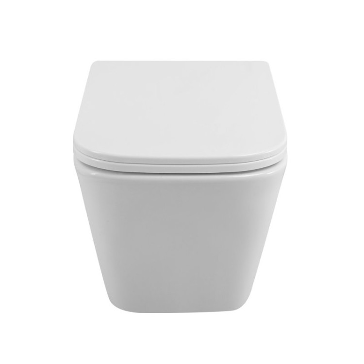 Унитаз подвесной безободковый с сиденьем Cezares BB3103CHR/SC