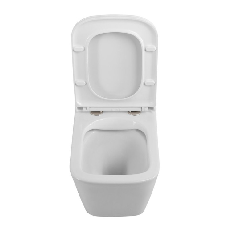 Унитаз подвесной безободковый с сиденьем Cezares BB3103CHR/SC