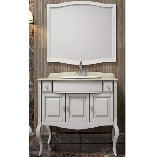 Комплект мебели для ванной Opadiris Лаура 100 под мраморную столешницу