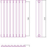 Отопительный радиатор Сунержа Эстет-00 500х360 8 секций Белый