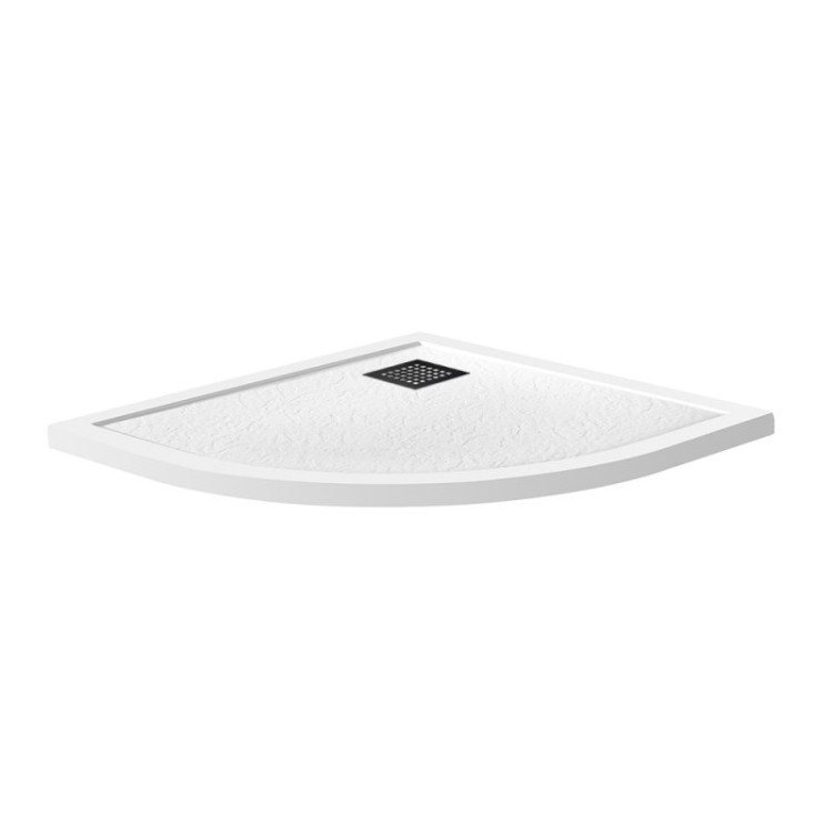 Поддон из искусственного мрамора,белый BelBagno TRAY-MR-UNO-R-90-550-35-W-NO