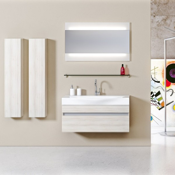 Тумба под раковину Aqwella Бергамо 80 подвесная