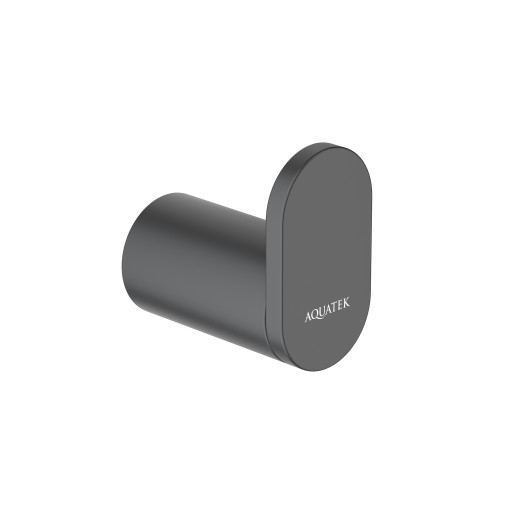 Крючок Aquatek матовый черный AQ4425MB Лира