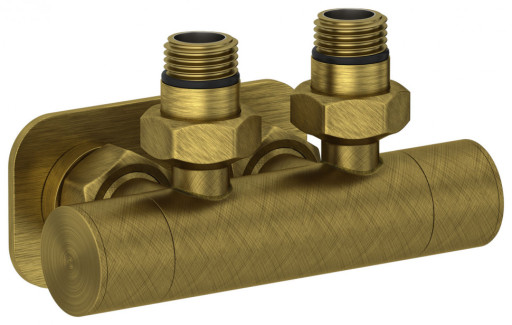 Вентиль 2х1/2&quot; Сунержа угловой скрытый-скрытый EU50 Состаренная бронза