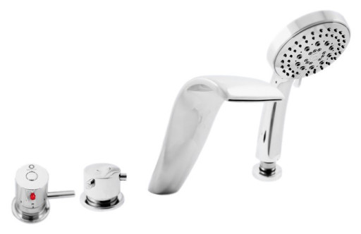 Смеситель на борт ванны Rav Slezak Dunaj Termostat DT261.5P