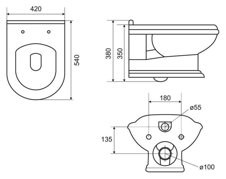Сиденье дюропластовое, быстросъемное, с механизмом Microlift Cezares CZR-163U