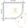 Душевой уголок BERGAMO-RH-1-ARCO Cezares BERGAMO-W-RH-1-120/100-ARCO-C-Cr-L-IV