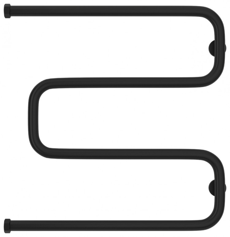 Полотенцесушитель водяной Сунержа Ш-образный 600х600 Матовый чёрный