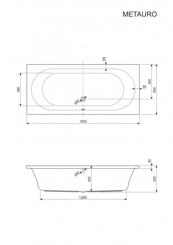 Передняя панель для акриловой ванны Cezares EM-180-SCR-W37