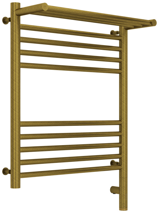 Полотенцесушитель электрический Сунержа Богема с полкой 3.0 600х500 / МЭМ правый Состаренная бронза