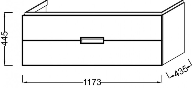 Мебель для раковины 120 см Jacob Delafon REVE EB1137-442