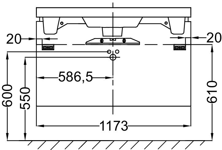 Мебель для раковины 120 см Jacob Delafon REVE EB1137-442