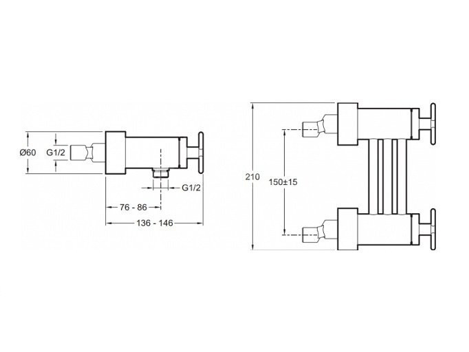 Смеситель для душа Jacob Delafon Nouvelle Vague E78344-BLV