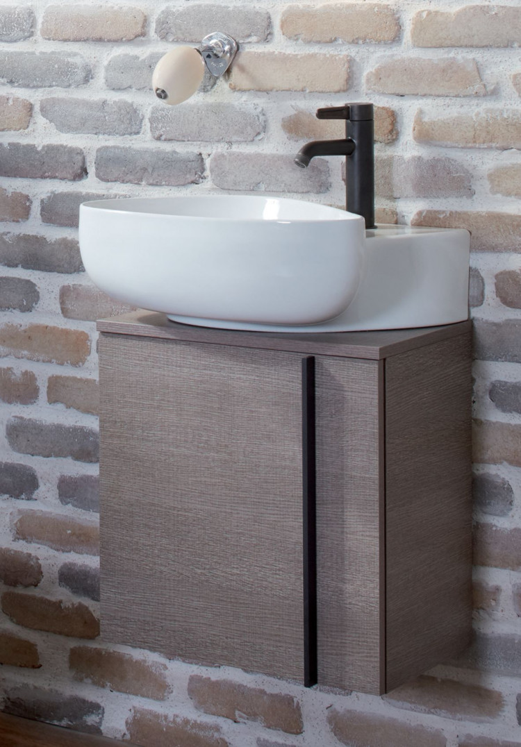 Тумба для рукомойника 45 см, шарниры слева, ореховое дерево Jacob Delafon NOUVELLE VAGUE EB3045G-E16