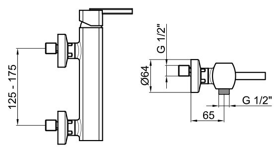 Смеситель для душа Webert Azeta AZ870102