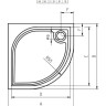 Душевой поддон из искусственного камня Riho Kolping DB14 90x90x3