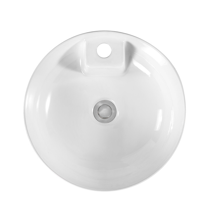 Раковина накладная для установки на столешницу Aquatek ЕВРОПА AQ5212-00, 405*405*140 мм, с отверстием под смеситель