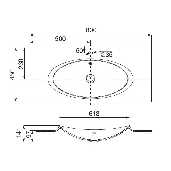Раковина Roca Laks 80 3270G4000